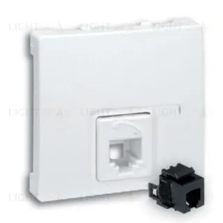 Розетка телефонная Simon 73 Loft RJ11, белый 73480-60 73480-60