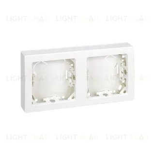 Рамка двойная для горизонтальной установки Simon 73 Loft, белый 73620-60 73620-60