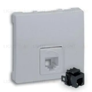 Розетка телефонная Simon 73 Loft RJ11, алюминий 73480-63 73480-63