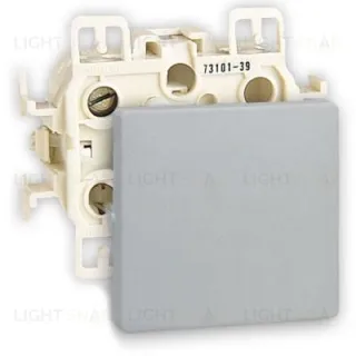 Выключатель одноклавишный перекрестный (вкл/выкл с 3-х мест) Simon 73 Loft 10А/250В, алюминий 73251-39+73010-63 73251-39 + 73010-63