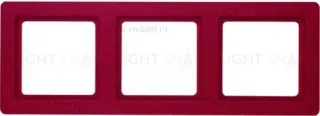 Рамка тройная Berker Q.1 красная с эффектом бархата 10136062 10136062