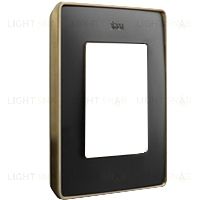 Рамка Simon 82 Detail Класс, 1 пост (графит с основанием латунь) 8201610-247 8201610-247