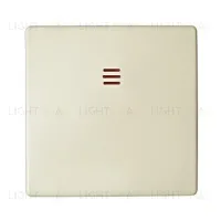 Одноклавишный проходной выключатель (из 2-х мест) с подсветкой Simon 82 (слоновая кость) 75204-39+82011-31 75204-39 + 82011-31
