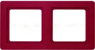 Рамка двойная Berker Q.1 красная с эффектом бархата 10126062 10126062