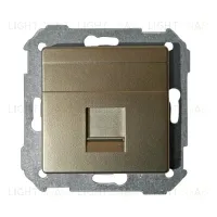 Розетка телефонная Simon 82 RJ11 (шампань) 75528-39+82005-34 75528-39 + 82005-34