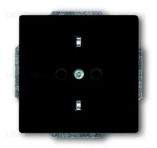 Розетка электрическая ABB Dynasty, безвинтовые клеммы (антрацит) 2CKA002011A6215 2CKA002011A6215