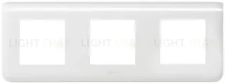 Рамка горизонтальная Legrand Mosaic на 3 поста, белая 78806+80251+80251+80251 78806 + 80251