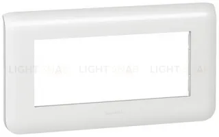 Рамка горизонтальная Legrand Mosaic на 5 модулей, белая 78815+80252 78815 + 80252