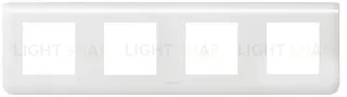 Рамка горизонтальная Legrand Mosaic на 4 поста, белая 78808+80251+80251+80251+80251 78808 + 80251