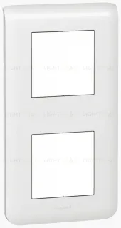 Рамка вертикальная Legrand Mosaic на 2 поста, белая 78822+80251+80251 78822 + 80251