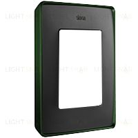 Рамка Simon 82 Detail Цветной Металлизированный, 1 пост (графит с зеленым основанием) 8201610-250 8201610-250