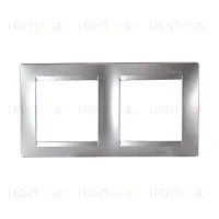 Рамка на 2 поста Simon 15, алюминий 1500620-033 1500620-033