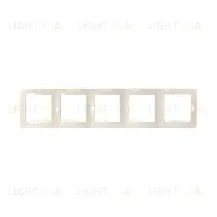Рамка на 5 постов Simon 15, слоновая кость 1500650-031 1500650-031