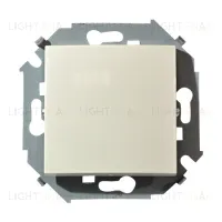 Выключатель одноклавишный проходной ( из 2-х мест) Simon 15 (слоновая кость) 1591201-031 1591201-031