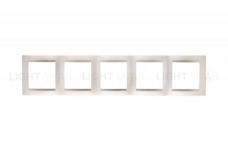 Рамка на 5 постов Simon 15, шампань 1500650-034 1500650-034