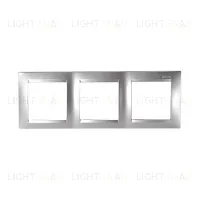 Рамка на 3 поста Simon 15, алюминий 1500630-033 1500630-033