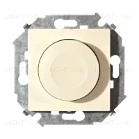 Светорегулятор поворотно-нажимной Simon 15, электронный, 500Вт 230В (слоновая кость) 1591790-031 1591790-031