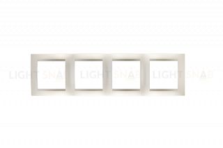 Рамка на 4 поста Simon 15, шампань 1500640-034 1500640-034