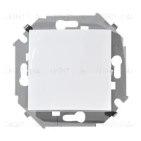 Выключатель одноклавишный проходной (из 2-х мест) Simon 15 (белый) 1591201-030 1591201-030