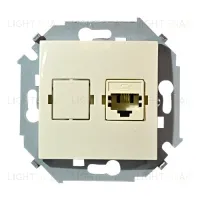Компьютерная розетка Simon 15 RJ-45 (слоновая кость) 1591598-031 1591598-031
