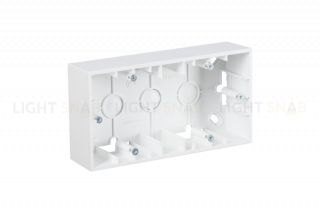 Коробка двойная для накладного монтажа Simon 15, белый 1590752-030 1590752-030