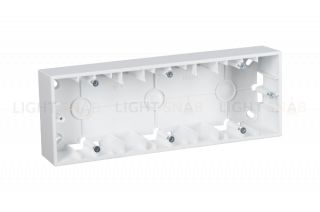 Коробка тройная для накладного монтажа Simon 15, белый 1590753-030 1590753-030