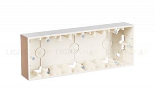 Коробка тройная для накладного монтажа Simon 15, шампань 1590753-034 1590753-034