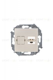 Розетка компьютерная одинарная Simon 15 RJ45 кат.5е, шампань 1591598-034 1591598-034