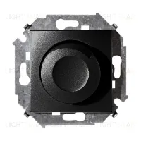 Светорегулятор поворотно-нажимной Simon 15 электронн., переключатель Simon 15, 500Вт 230В, винтовой зажим, графит 1591790-038 1591790-038