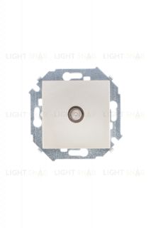 Розетка TV одиночная, винтовой зажим, шампань 1591475-034 1591475-034