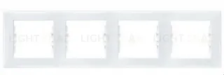 Рамка четырехместная горизонтальная Schneider Sedna (белый) SDN5800721 SDN5800721