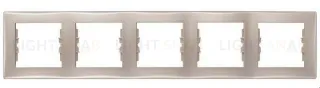 Рамка пятиместная горизонтальная Schneider Sedna (Титан) SDN5800968 SDN5800968