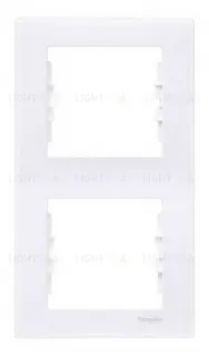 Рамка двухместная вертикальная Schneider Sedna (белый) SDN5801121 SDN5801121