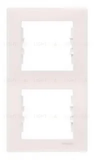 Рамка двухместная вертикальная Schneider Sedna (бежевый) SDN5801147 SDN5801147