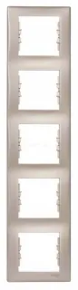 Рамка пятиместная вертикальная Schneider Sedna (Титан) SDN5801568 SDN5801568