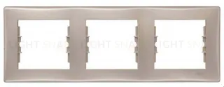 Рамка трехместная горизонтальная Schneider Sedna (Титан) SDN5800568 SDN5800568