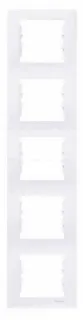 Рамка пятиместная вертикальная Schneider Sedna (белый) SDN5801521 SDN5801521