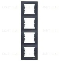 Рамка четырехместная для вертикальной установки Schneider Sedna (графит) SDN5802070 SDN5802070