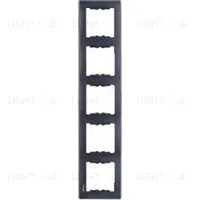 Рамка пятиместная для вертикальной установки Schneider Sedna (графит) SDN5801570 SDN5801570