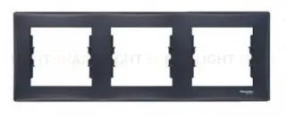 Рамка трехместная для горизонтальной установки Schneider Sedna (графит) SDN5800570 SDN5800570