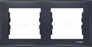 Рамка двухместная для горизонтальной установки Schneider Sedna (графит) SDN5800370 SDN5800370