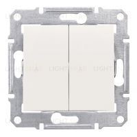 Двухклавишный выключатель Schneider Electric Sedna, бежевый SDN0300147 SDN0300147