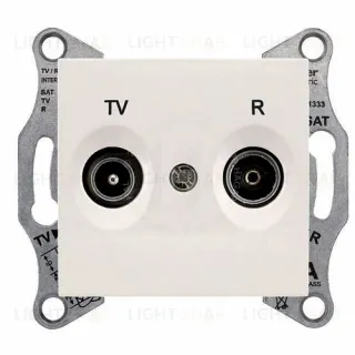 Телевизионная розетка проходная Schneider Electric Sedna TV/FM, бежевый SDN3301847 SDN3301847