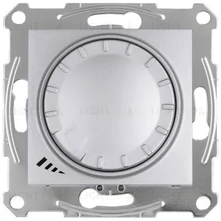 Cветорегулятор LED поворотно-нажимной универсальный Schneider Electric Sedna 4-400 Вт (алюминий) SDN2201260 SDN2201260