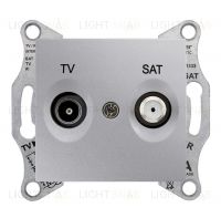 Телевизионная розетка проходная Schneider Electric Sedna TV/FM, алюминий SDN3301860 SDN3301860