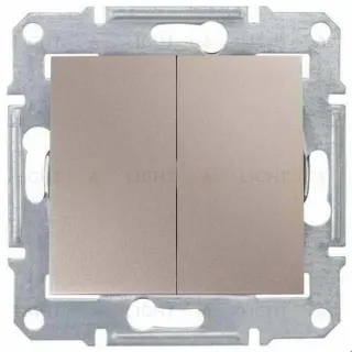 Двухклавишный выключатель Schneider Electric Sedna, титан SDN0300168 SDN0300168
