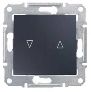 Выключатель для жалюзи с механической блокировкой Schneider Electric Sedna, графит SDN1300370 SDN1300370