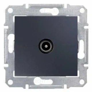 Телевизионная розетка проходная Schneider Electric Sedna, 4 dB, графит SDN3201870 SDN3201870
