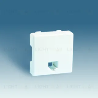 Телефонная розетка одинарная Simon 27 RJ-11 (Белая) 27480-35 27480-35