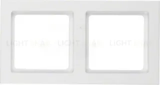 Рамка двойная Berker Q.3 полярная белизна с эффектом бархата 10126099 10126099